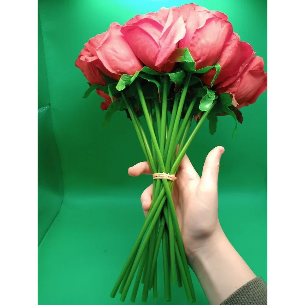 Fake Red Roses Boquet Great For Decor Or A Valentines Day Gift
